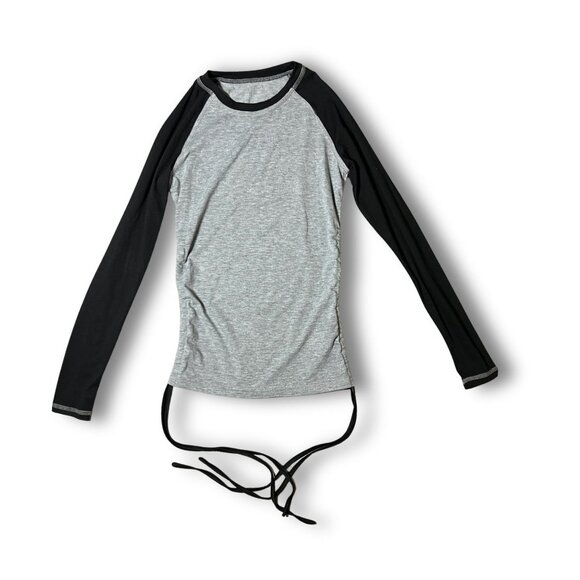 Shein Adjustable Longsleeve Shirt With Drawstring Sides - Picture 2 of 4